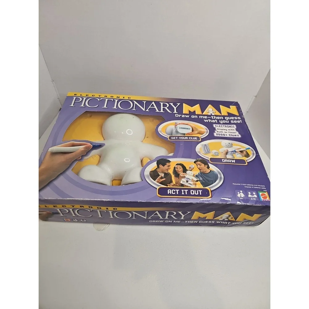 Electronic Pictionary Man Game Mattel‎ 2007 Draw On Me Incomplete Parts